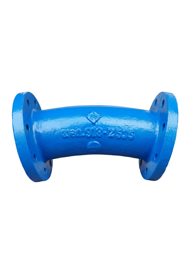 ท่่อโค้ง 22.5 องศา ปลายหน้าจานสองด้าน